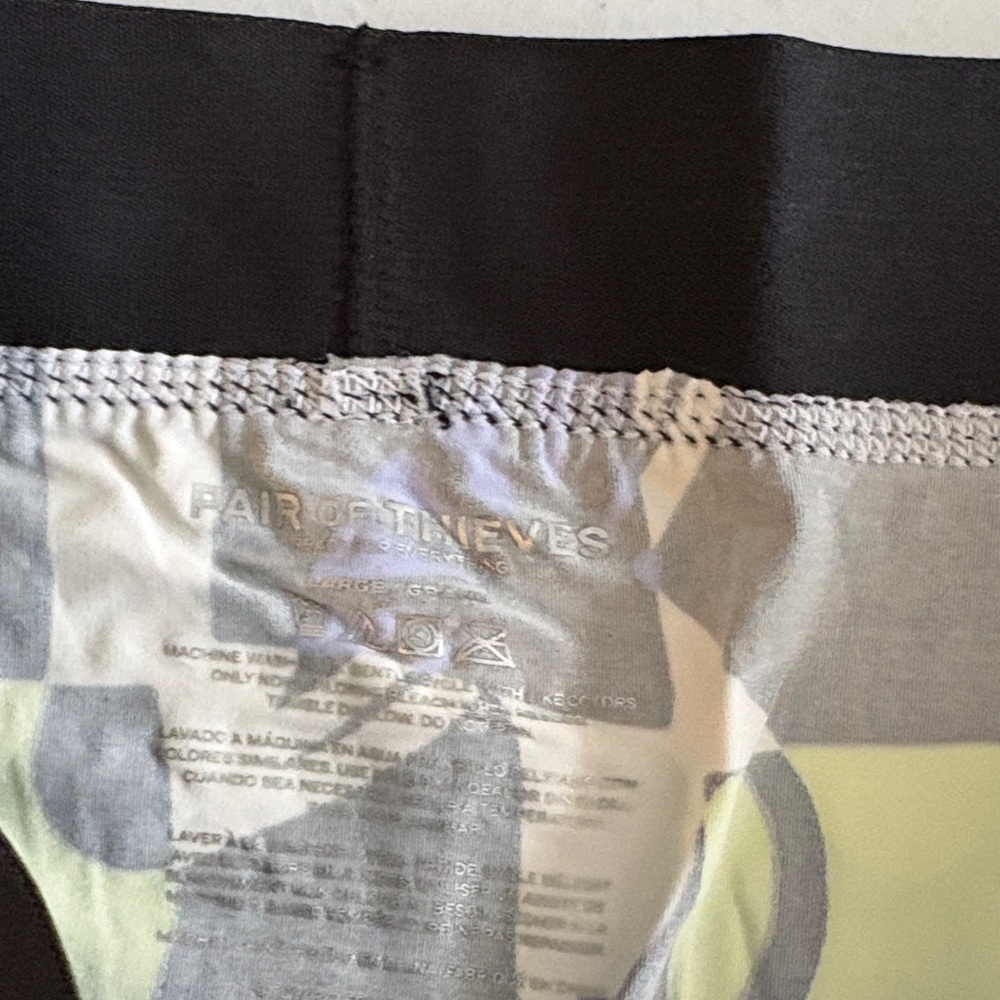 Patterned Black Boxer Briefs - Picture 2 of 3